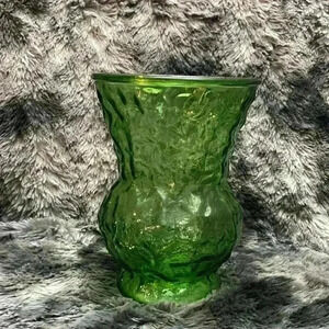 1960's Vintage E.O.  Brody Glass Co. Jumbo Emerald Green Glass Bouquet Vase